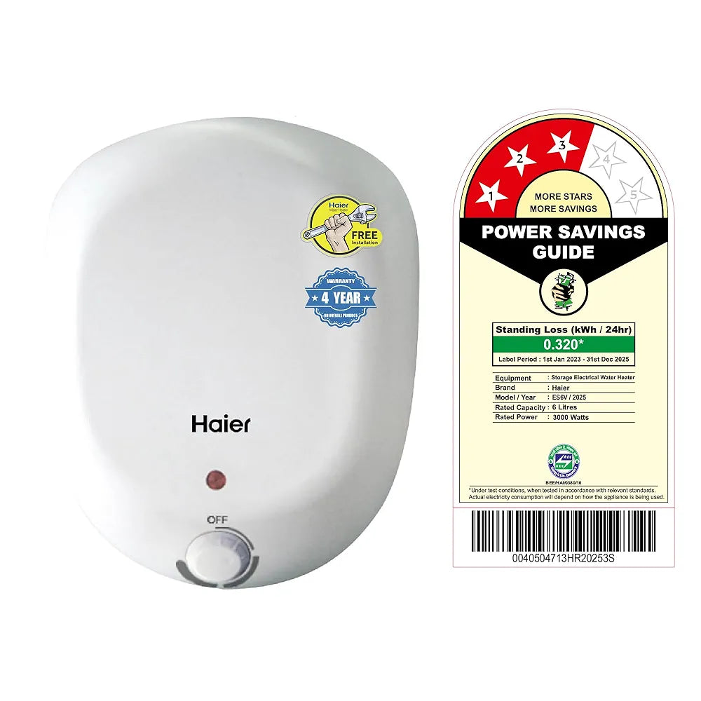 HAIER 6L W/H ES6V-Q1 HAIER 6L W/H ES6V-Q1